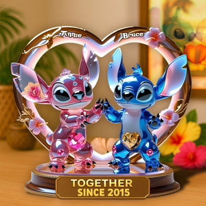 Experiment Couple Acrylic Plaque Personalized Gifts For Couple 02TGLU050525 - Shaped Plaques - GoDuckee