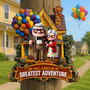 Greatest Adventure Wood Sign Personalized Gifts For Couple 02TGTN240525 - Wood Sign - GoDuckee