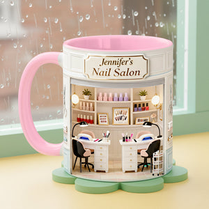 Nail Salon Coffee Accent Mug - Personalized Gifts Her 01nata240126 - Coffee Mug - GoDuckee