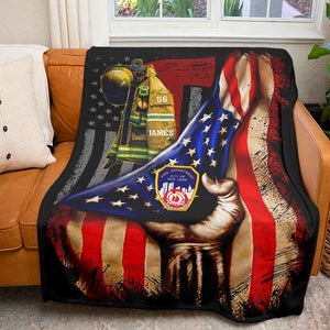 Personalized Gifts For Firefighter Blanket 01PJPU020824 - Blanket - GoDuckee