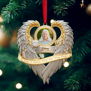 Angel In Heaven Memorial Ornament - Personalized Custom Photo Heaven Gift 07HULU230925 - Ornament - GoDuckee