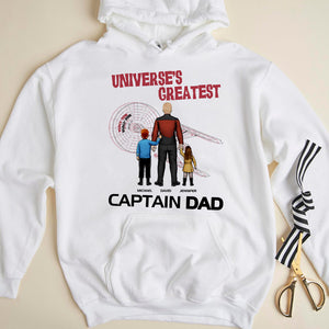 Universe's Greatest Dad, Gift For Dad, Personalized Shirt, Dad And Kids Shirt, Father's Day Gift 04DNHN160523HH - Shirts - GoDuckee