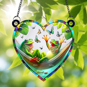 Frog Besties Suncatcher Ornament 05acxx220824 - Ornament - GoDuckee