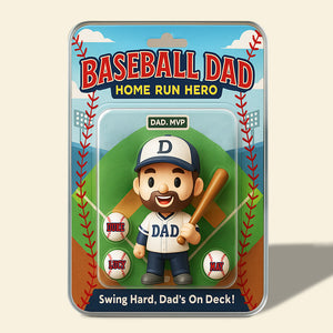 Home Run Dad Acrylic Plaque Personalized Gifts For Dad 02TODT280425 - Shaped Plaques - GoDuckee