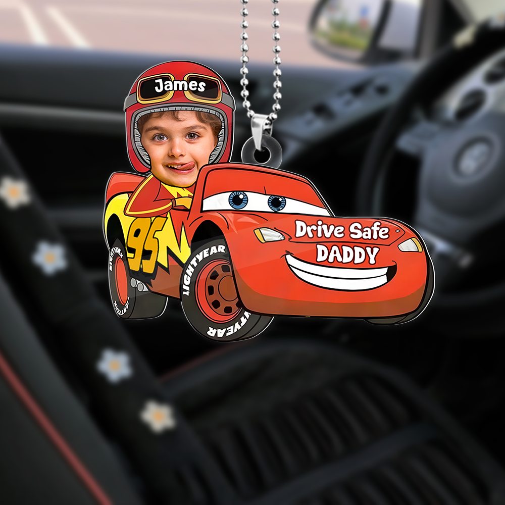 Custom Photo Gifts For Kids Car Ornament 02kapu071224 - Ornament - GoDuckee