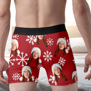 Custom Photo Gifts For Men Boxer Christmas 03XQMH111024 - Boxer Briefs - GoDuckee