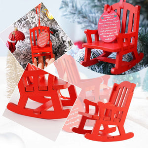 Christmas In Heaven Memorial Ornament 03HUXX060924 Wooden Rocking Chair Ornament For Christmas In Heaven - - GoDuckee