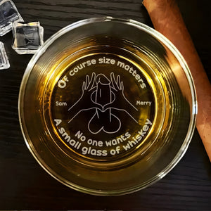 Personalized Gifts For Couple Engraved Whiskey Glass 01HUMH110624 - Drinkware - GoDuckee