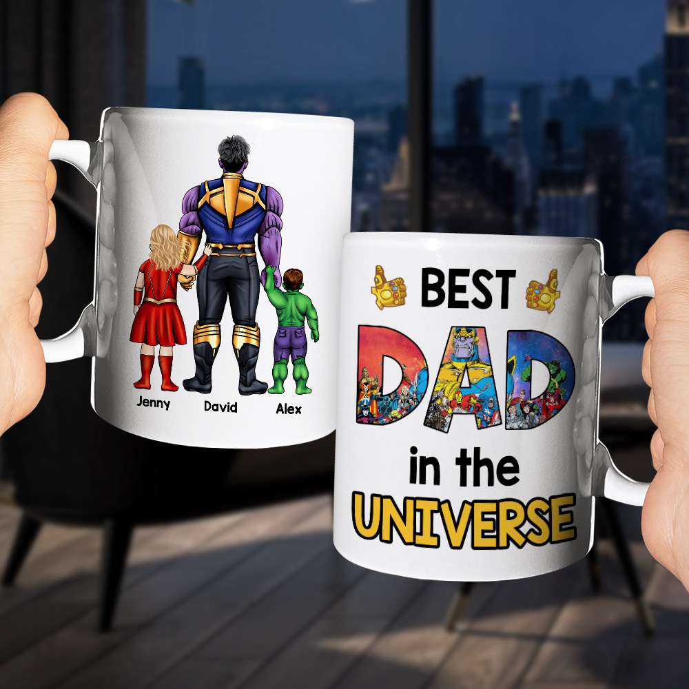 The Best Dad Personalized Coffee Mug DR-WHM-02QHHN130523TM - Coffee Mug - GoDuckee