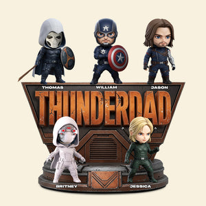 Thunder Daddy Acrylic Plaque Personalized Gifts For Dad 01QHDT080525 - Shaped Plaques - GoDuckee