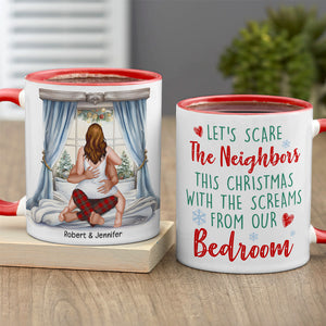 Let's Scare The Neighbors-Personalized Accent Mug - Custom Cat - CC-AM11OZ-05naqn150923hh - Coffee Mug - GoDuckee
