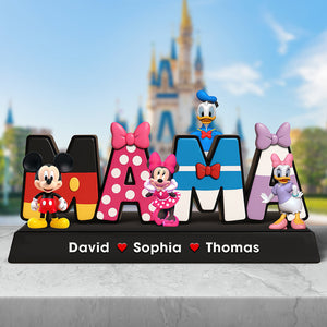 Personalized Gifts For Mom Acrylic Plaque, Mama Cartoon 01NAQN100425 - Shaped Plaques - GoDuckee