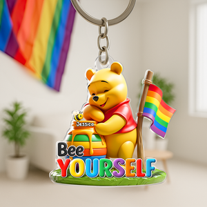 Bee Yourself Keychain - Personalized Gifts For LGBT 03hupu270525 - Keychains - GoDuckee