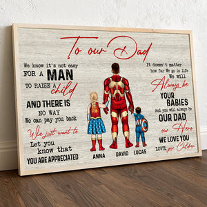 Personalized Gifts For Dad Canvas Print 01natn070524pa Father's Day - Canvas Print - GoDuckee
