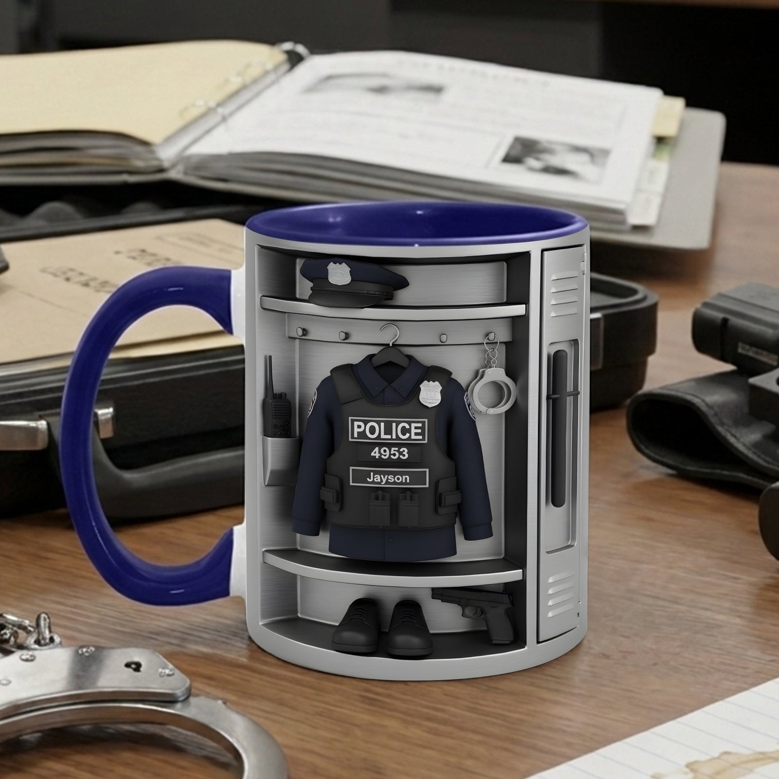 Police Coffee Accent Mug - Personalized Gifts For Police Officers 06kilu221225 - Coffee Mug - GoDuckee