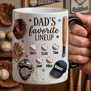 Baseball Dad Magic Coffee Mug - Personalized Gifts For Dad 03tydh240426 - Coffee Mug - GoDuckee