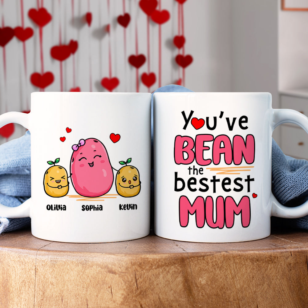 Personalized Gifts For Mom Coffee Mug You've Bean The Bestest Mum 04TODT080324 - Coffee Mugs - GoDuckee