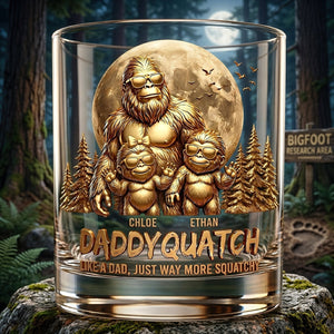 King Of The Forest Dad Round Glass, Personalized Gifts For Dad 03qhdt060626 - Glass - GoDuckee