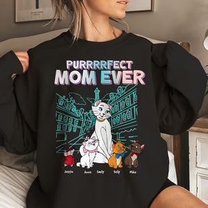 Personalized Gifts For Mom Shirt Purrrrfect Mom Ever 04OHHN060224 - 2D Shirts - GoDuckee