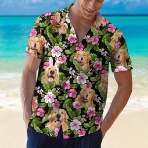 Custom Pet Personalized Hawaiian Shirt, Family Matching Shirt, Family Gift - Hawaiian Shirts - GoDuckee