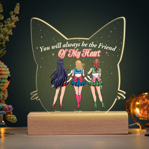 Personalized Gifts For Friends LED Light You Will Always Be The Friend Of My Heart 04OHHN260224HH - Led Lights - GoDuckee