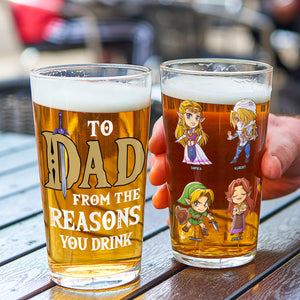 Personalized Gifts For Dad Beer Glass 04naqn130524 Father's Day - Drinkware - GoDuckee