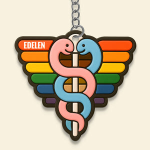Medical Pride Keychain Personalized Gifts For [here] 02HUDT130525-Homacus