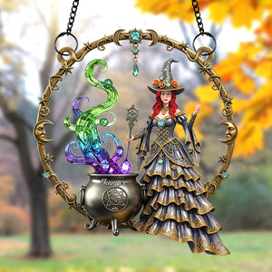 Mystic Witch Suncatcher Ornament – Personalized Gifts For Witch Lovers 02naqn140725 - Ornament - GoDuckee