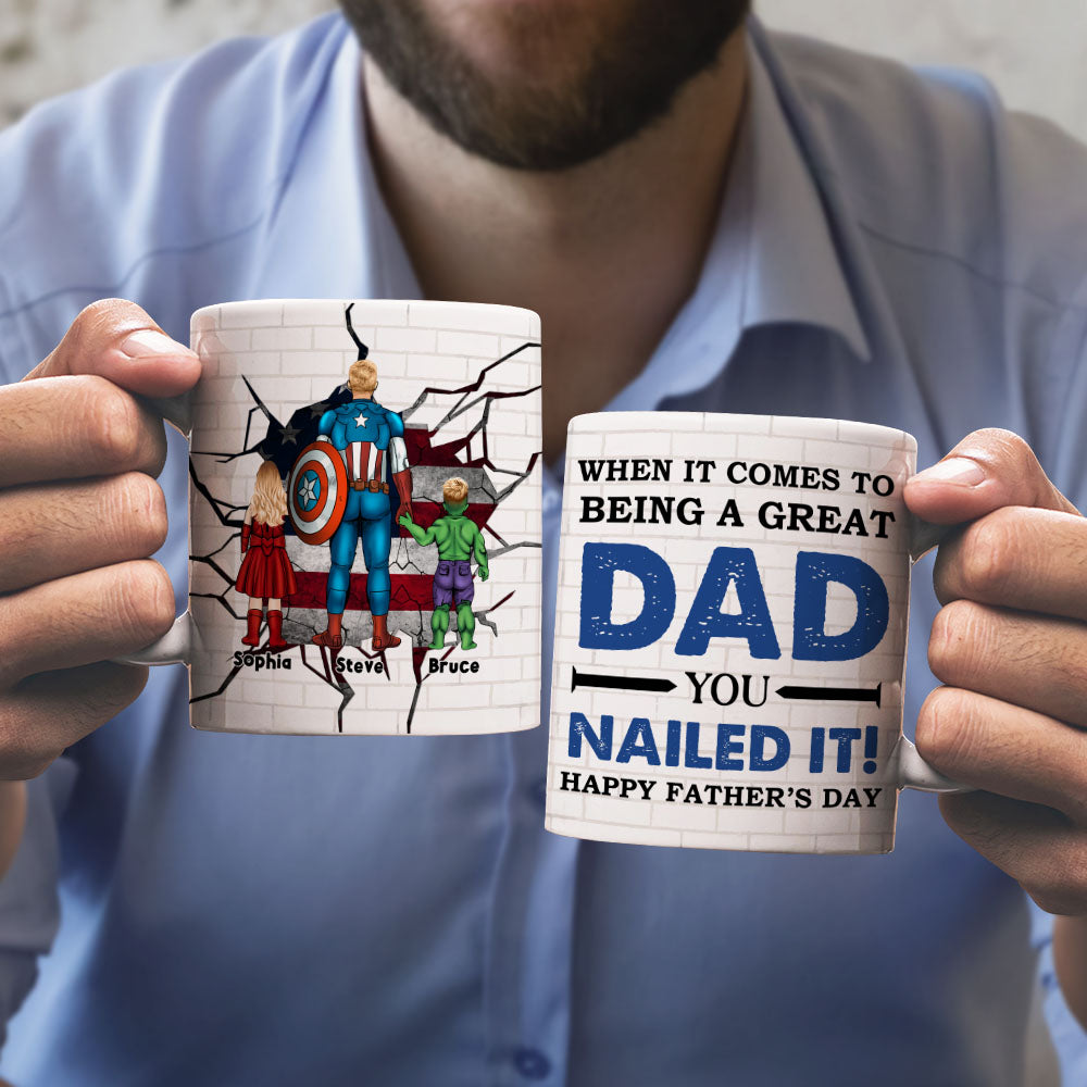Great Dad Personalized Mug, Gift For Father's Day-5OHPO260423 - Coffee Mug - GoDuckee