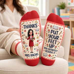 Teacher Appreciation Socks - Personalized Gifts For Teachers 04nadt210926