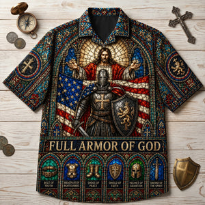 Full Armor Of God Hawaiian Shirt - Personalized Gifts For Christian 02PALU180626 - Hawaiian Shirts - GoDuckee