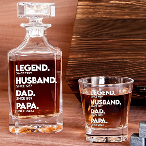 Dad Whiskey Decanter Set - Personalized Gifts For Dad 01ACPU220525 - Whiskey Bottle - GoDuckee