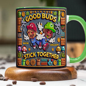 Personalized Gifts For Friend Mug, Good Buds Stick Together 02TGDT060125 - Coffee Mug - GoDuckee
