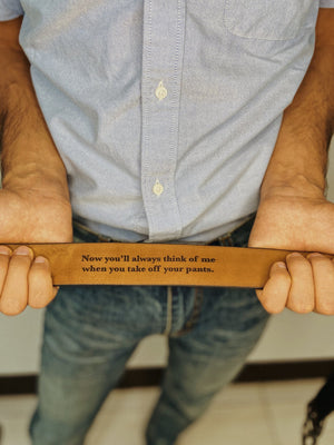 Man's Belt With Personalized Secret Message tt - Belts - GoDuckee