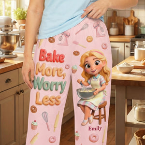 Baking Girl Pajama Pants - Personalized Gifts For Baking Lovers 03pgqn260126 - Pajama Pant - GoDuckee