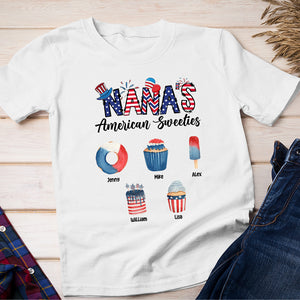 Nana's American Sweeties- Gift For Grandma- Personalized Shirt -Grandma Shirt - Shirts - GoDuckee