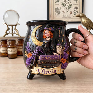 Witch Ceramic Cauldron Mug - Personalized Gifts 02totn180826 - Cauldron Mug - GoDuckee