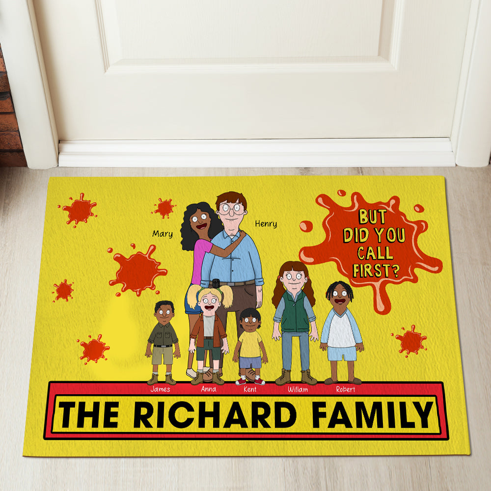 Personalized Gifts For Family Doormat 05toqn040225hg But Did You Call First - Doormat - GoDuckee
