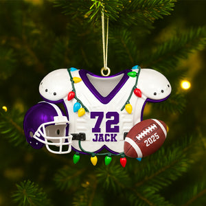 Personalized Gifts For American Football Lovers Christmas Acrylic Ornament 01hutn230825 - Ornament - GoDuckee