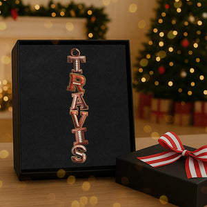 American Football Alphabet Acrylic Ornament, Personalized Christmas Gifts 02huta251025 - Ornament - GoDuckee