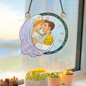 Personalized Gifts For Couple Suncatcher Ornament 01xqpu170624 This Is Love - Ornament - GoDuckee