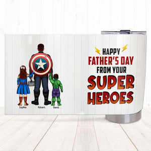 Happy Father's Day From Kids, Personalized Tumbler, Dear Best Dad Tumbler, Gift For Dad 10acqn220523tm - Tumbler Cup - GoDuckee