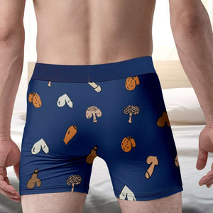 Personalized Gifts For Couple Men's Boxers Roses Are Red Violets Are Silly - Boxers & Briefs - GoDuckee
