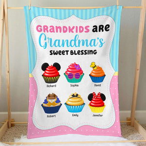 Grandma's Sweet Blessing 02kaqn291123paqn Personalized Blanket - Blanket - GoDuckee