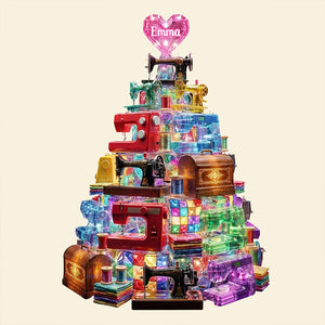 Sparkle Sewing Machine Light Box, Personalized Gifts For Sewing Lovers 03qhdt281125 - Light Box - GoDuckee