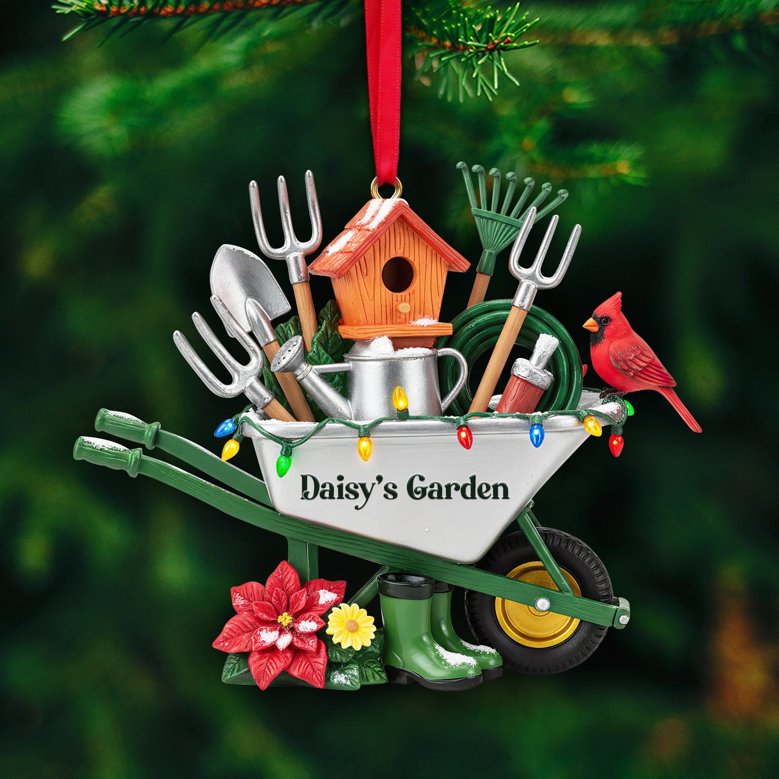 The Gardener's Tool Caddy Ornament - Personalized Christmas Gifts For Gardeners 06HULU230925 - Ornament - GoDuckee