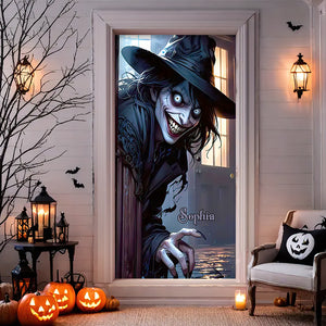 Personalized Gifts For Witch Fans, Spooky Witch Halloween Door Cover 06ACDT090924 - Door Covers - GoDuckee