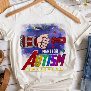 Personalized Gifts For Autism Mom Shirt 04tgtn260225ha Fight For Autism Awareness - Shirts - GoDuckee