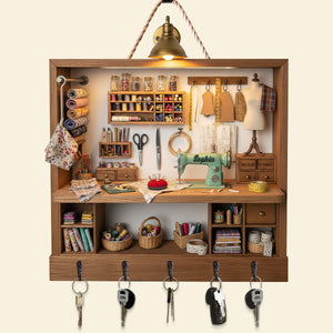 Sewing Nook Key Hanger - Personalized Gift For Sewing Lover 01HYTN111225 - Key Hanger - GoDuckee