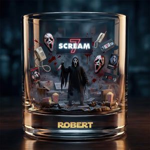 Horror Movie Round Glass - Personalized Gifts For Horror Lovers 03ohqn120326-Homacus